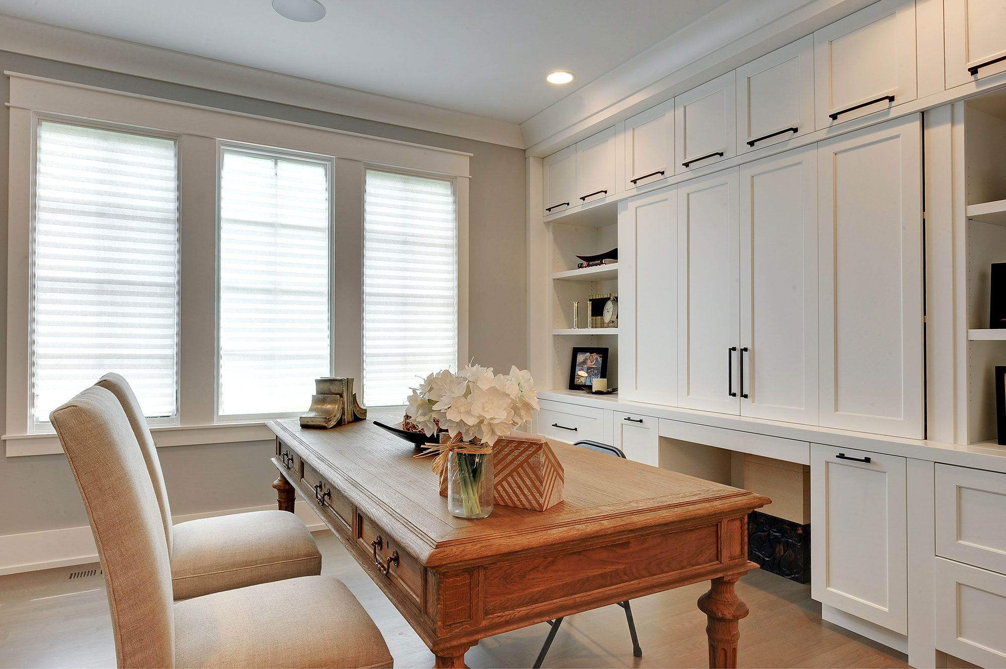 Classic Custom Home Office Cabinetry