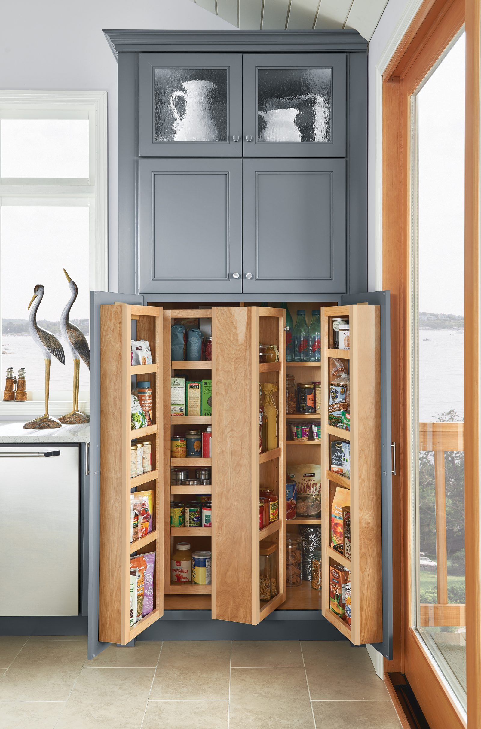Luxury Pantry with Pull-Out Shelving