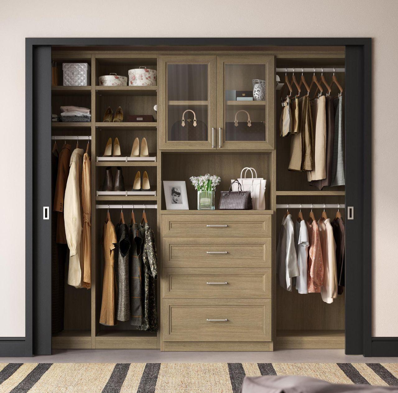 Reach-In with Glass Cabinet Doors